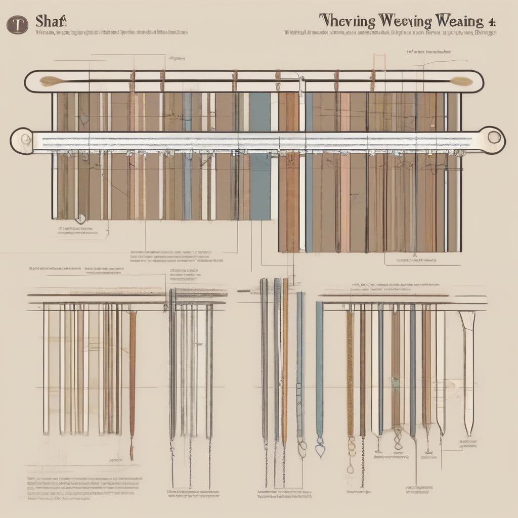 Components of a 4-Shaft Weaving Draft