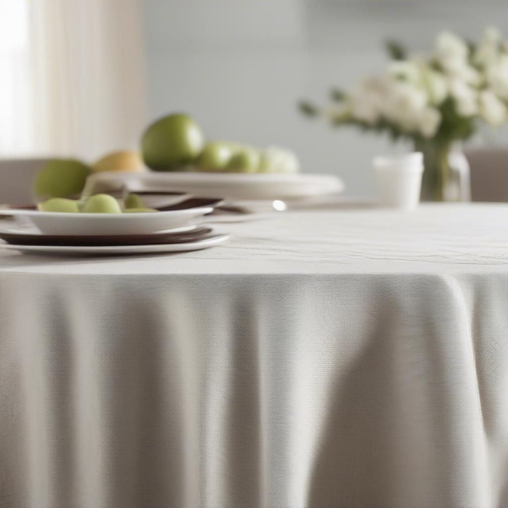 70 Inch Round Woven Tablecloth Mainstays Walmart