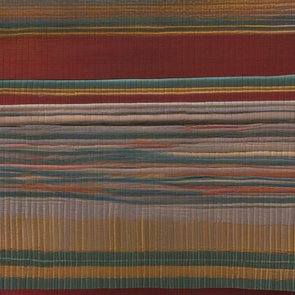 Examples of advanced alternating color weaving techniques using supplementary wefts, creating complex patterns and textures.