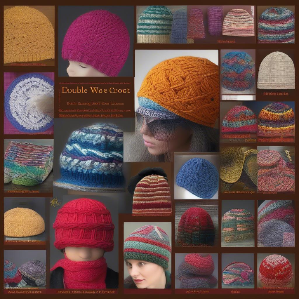 Advanced Double Weave Crochet Hat Designs