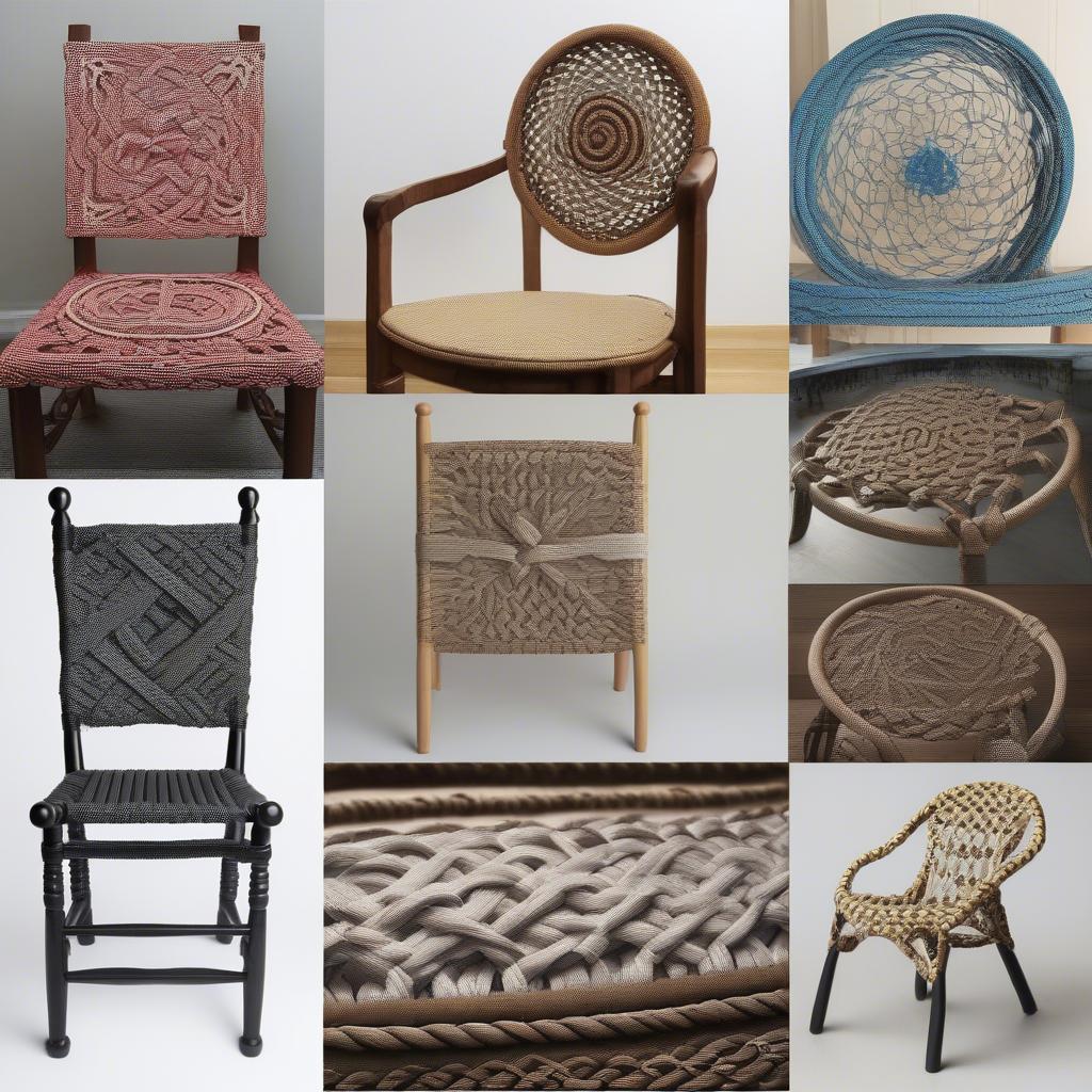 Intricate Paracord Weaving Patterns for Chairs