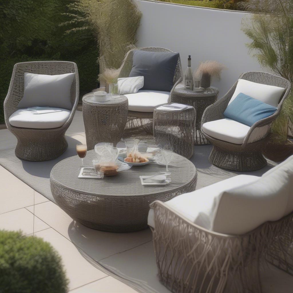 Various Sizes and Shapes of Alfresco Home Weave Coffee Tables