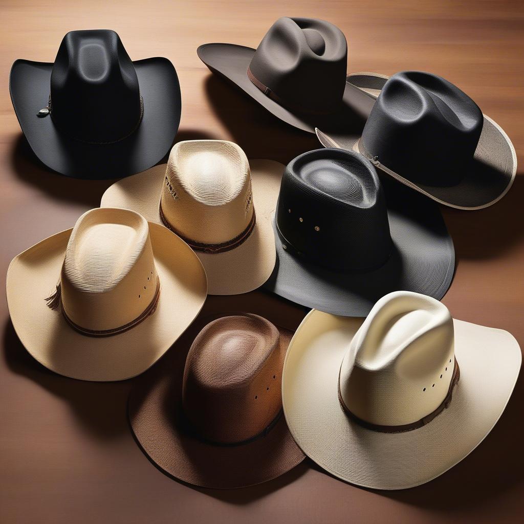 Different Styles of Ariat Twisted Weave Hats