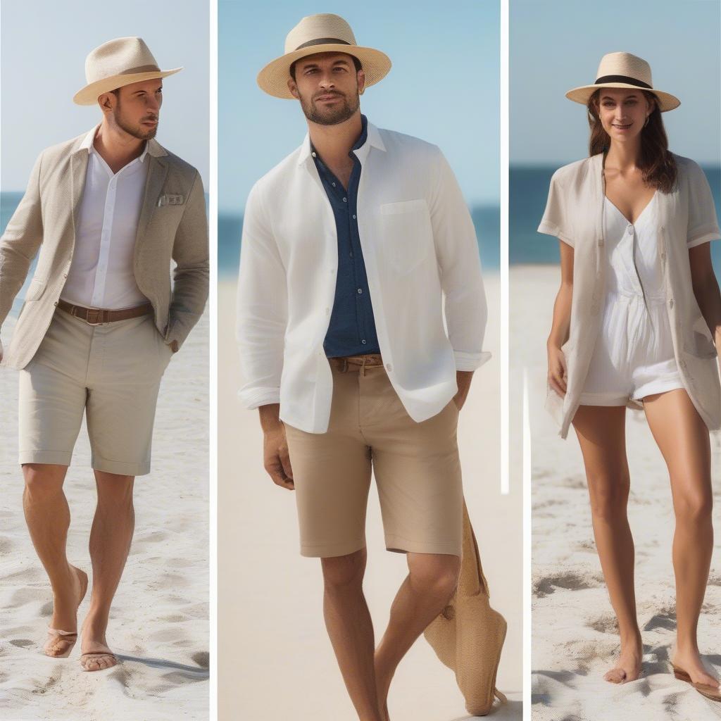 Different styles of the Avenel Panama Hat