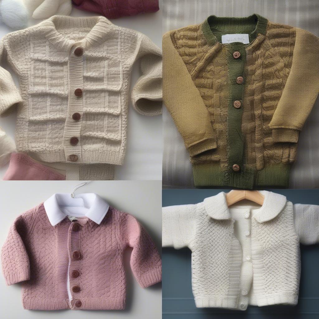 Variety of Basket Weave Baby Sweater Patterns