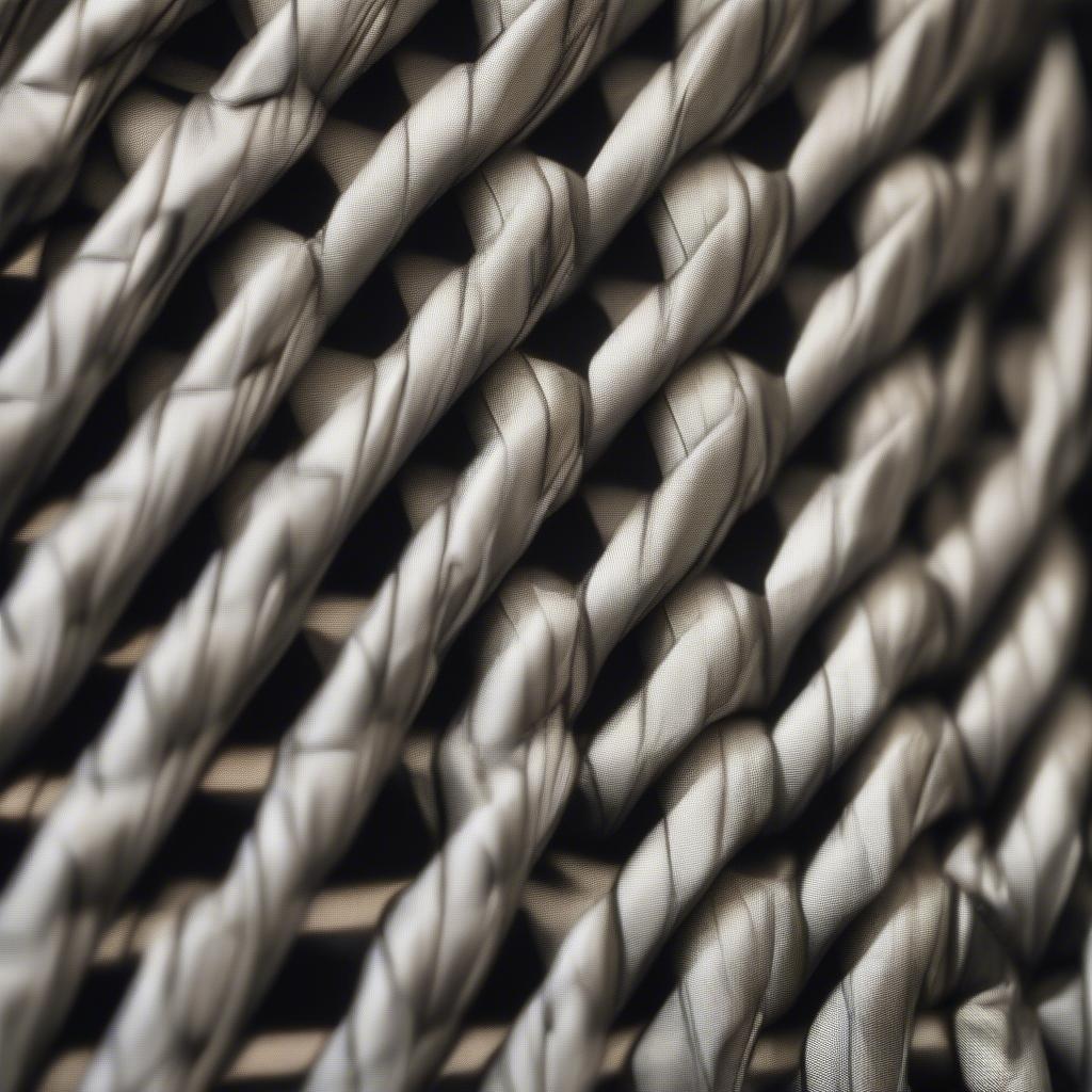 Close-up view of a ballistic weave hat showcasing the tight weave pattern and durable material.