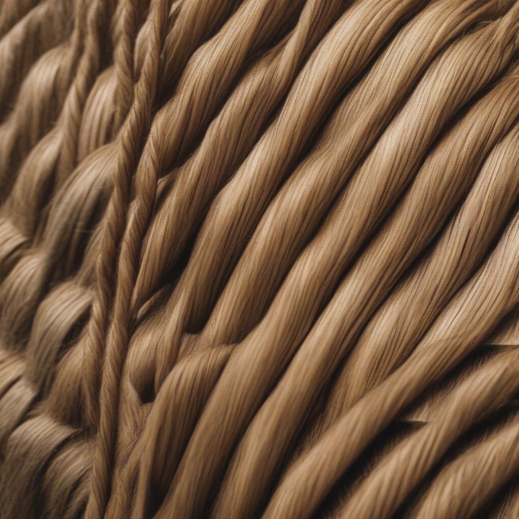 Close-up of Banana Fiber Texture