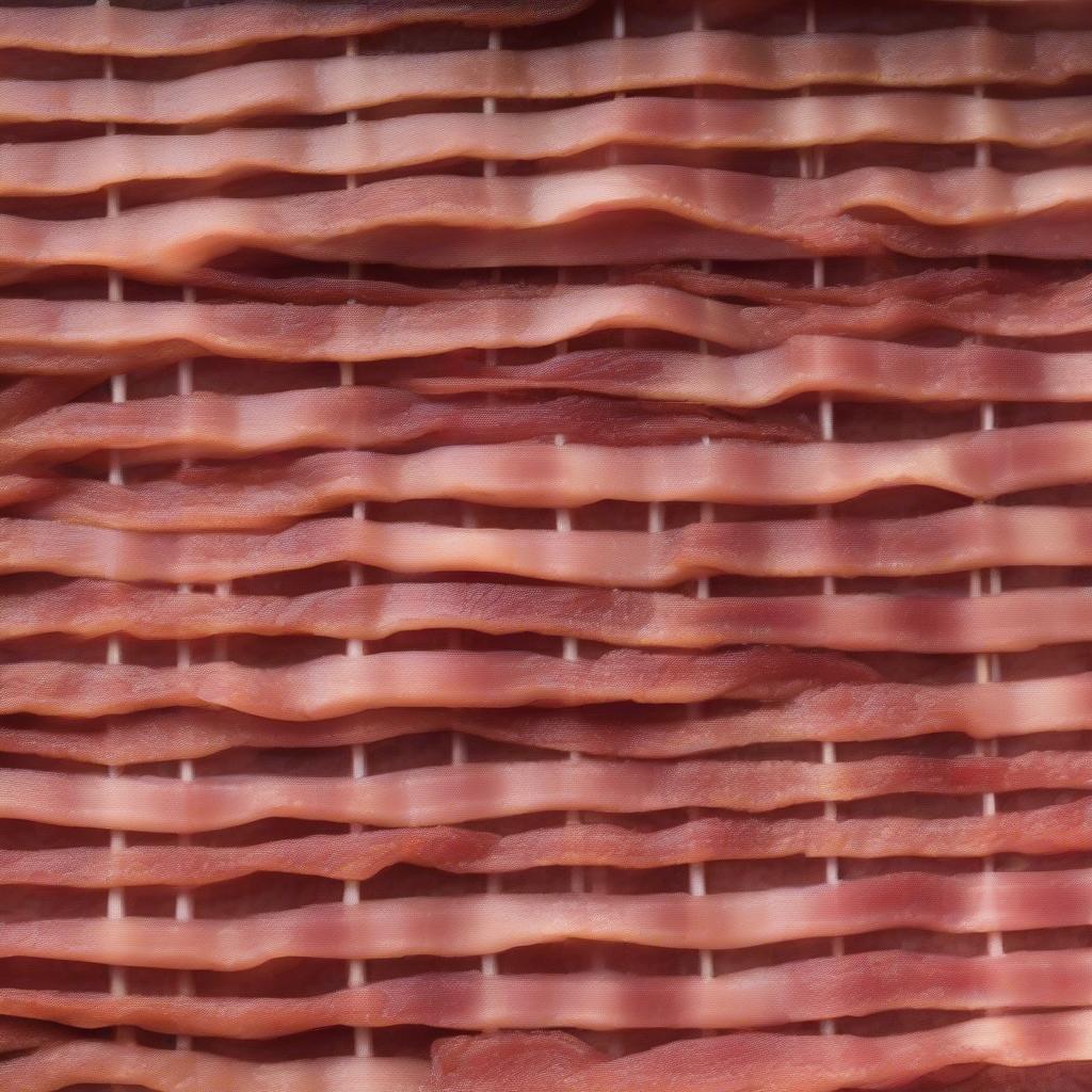 Basket Weave Bacon Meatloaf Technique