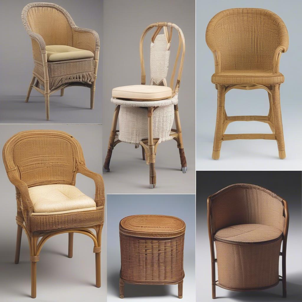 Different Styles of Basket Weave Commode Chairs