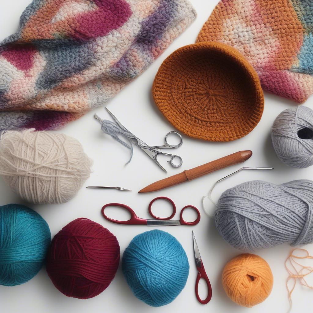 Essential Materials and Tools for Basket Weave Crochet Hat Project