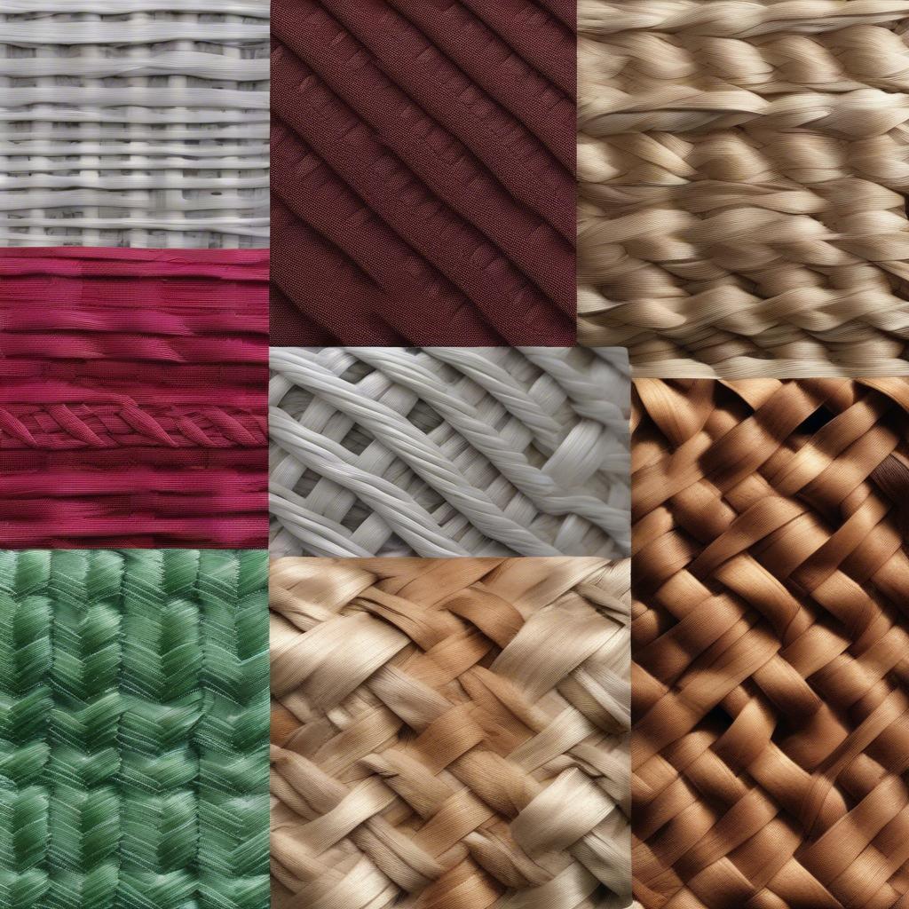 Different basket weave patterns for curtains