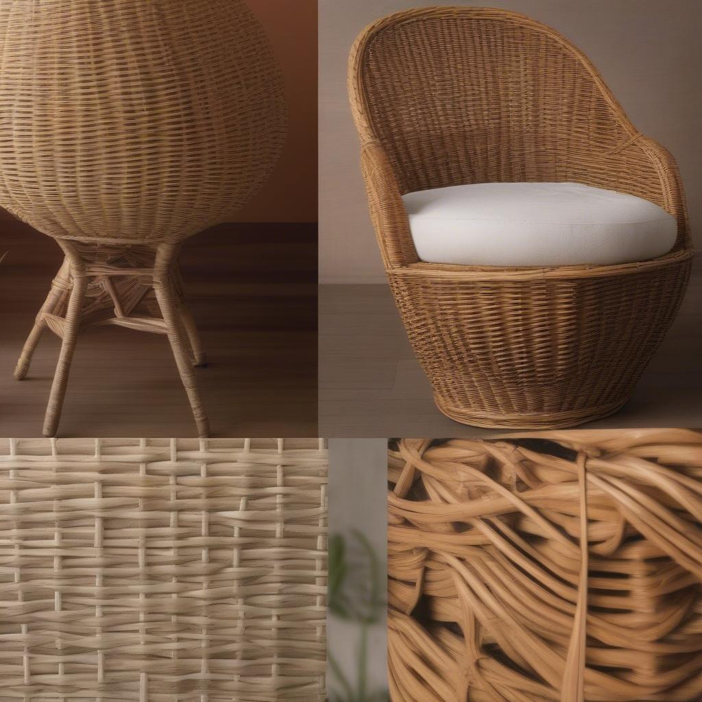 Basket Weave Dining Table Materials: Wicker vs. Rattan