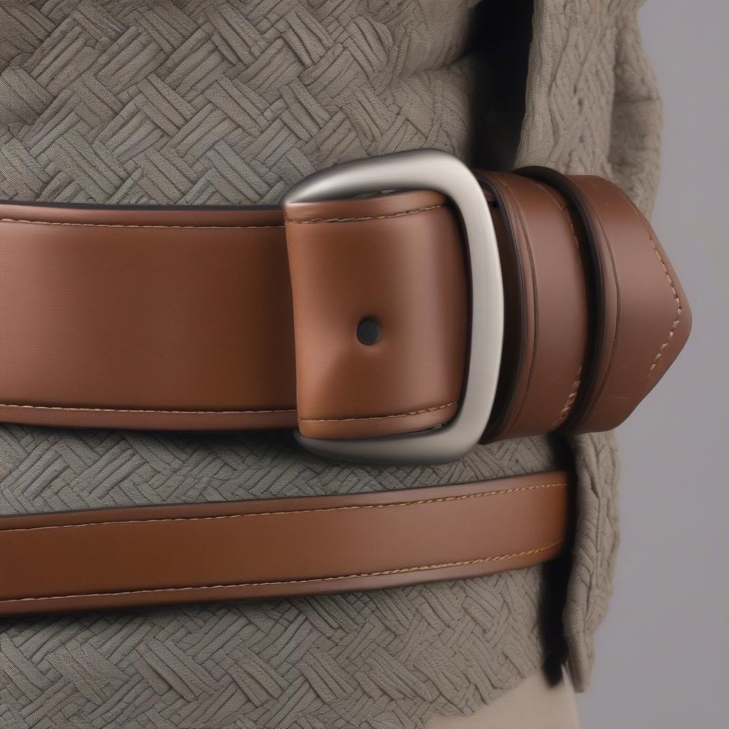 Basket weave duty belt providing comfort and support