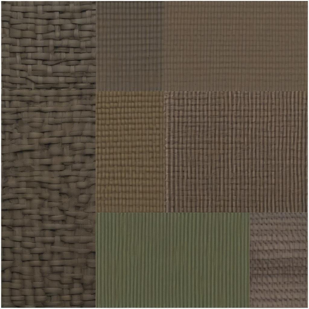 Different variations of basket weave fabrics