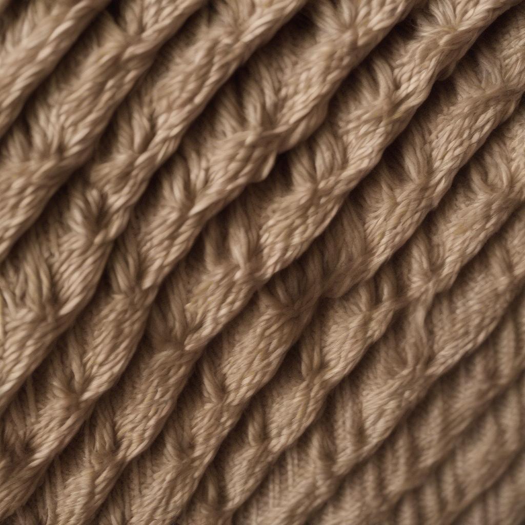 Close-up of a beautifully crafted basket weave loom hat, showcasing the intricate details of the weave and the natural fibers.