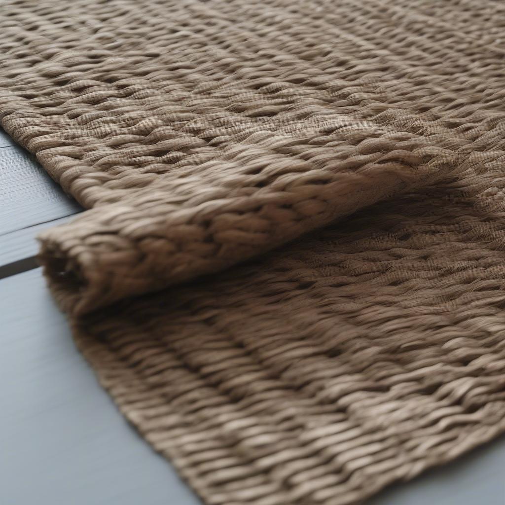 Basket Weave Table Runner Made of Natural Fibers