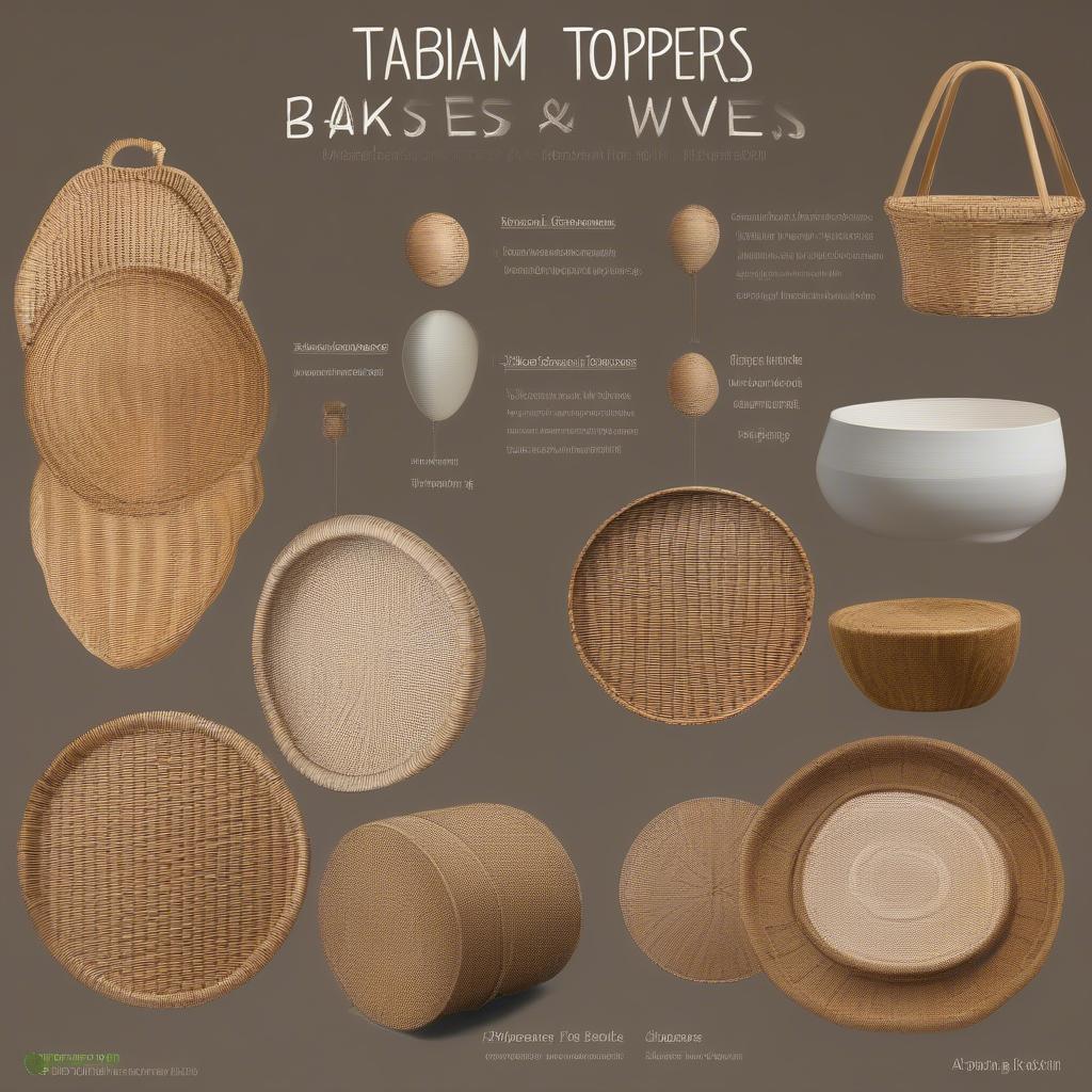 Basket Weave Table Topper Materials: Rattan, Wicker, Seagrass, and Bamboo