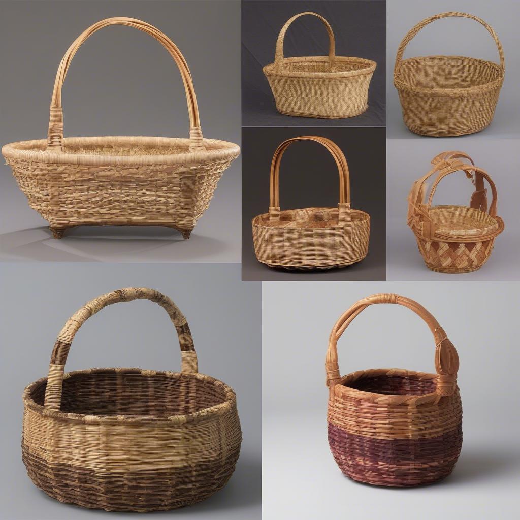 Basket Weaving Day Course Options:  Various options for basket weaving courses, showcasing different materials and skill levels, from beginner-friendly introductory sessions to advanced classes.