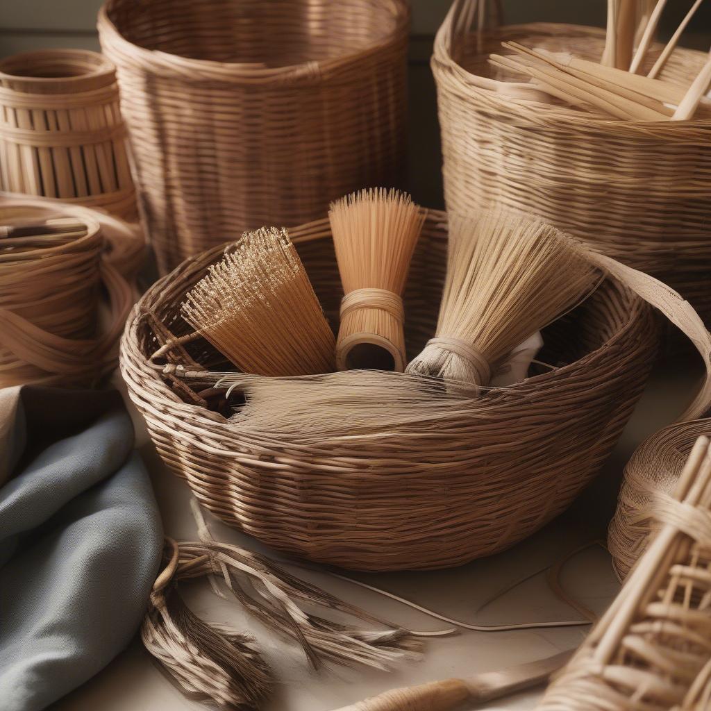 Basket Weaving Materials: Reed, Willow, and Rattan