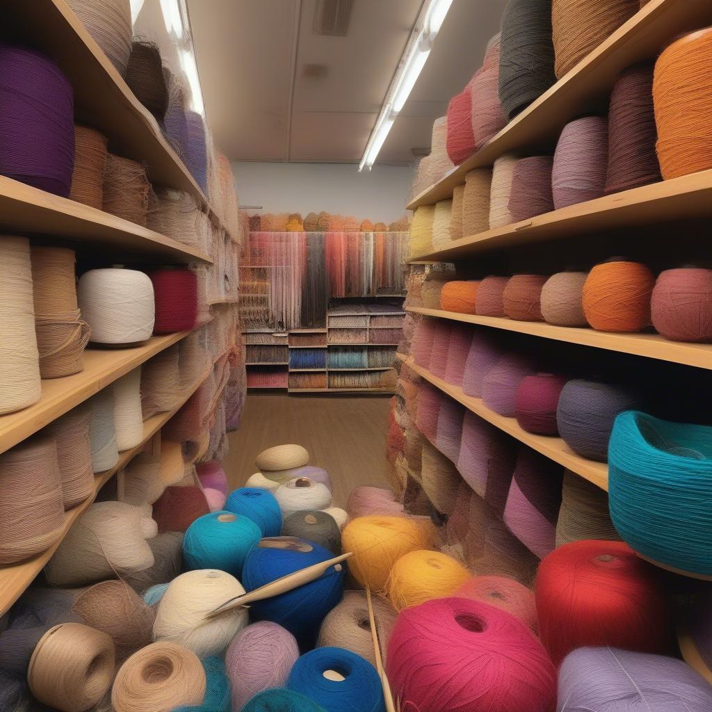 Basket Weaving Supplies in a Chicago Craft Store