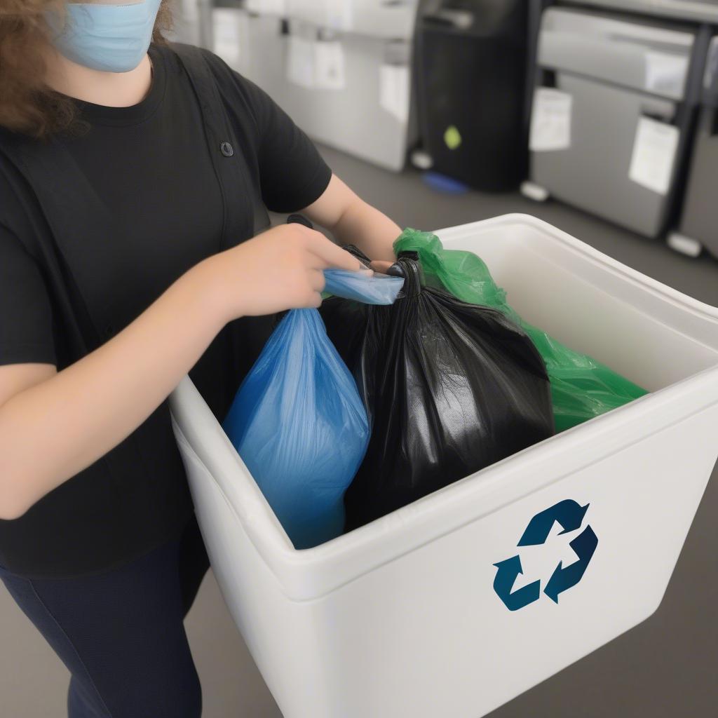 Black Non-Woven Bag Recycling