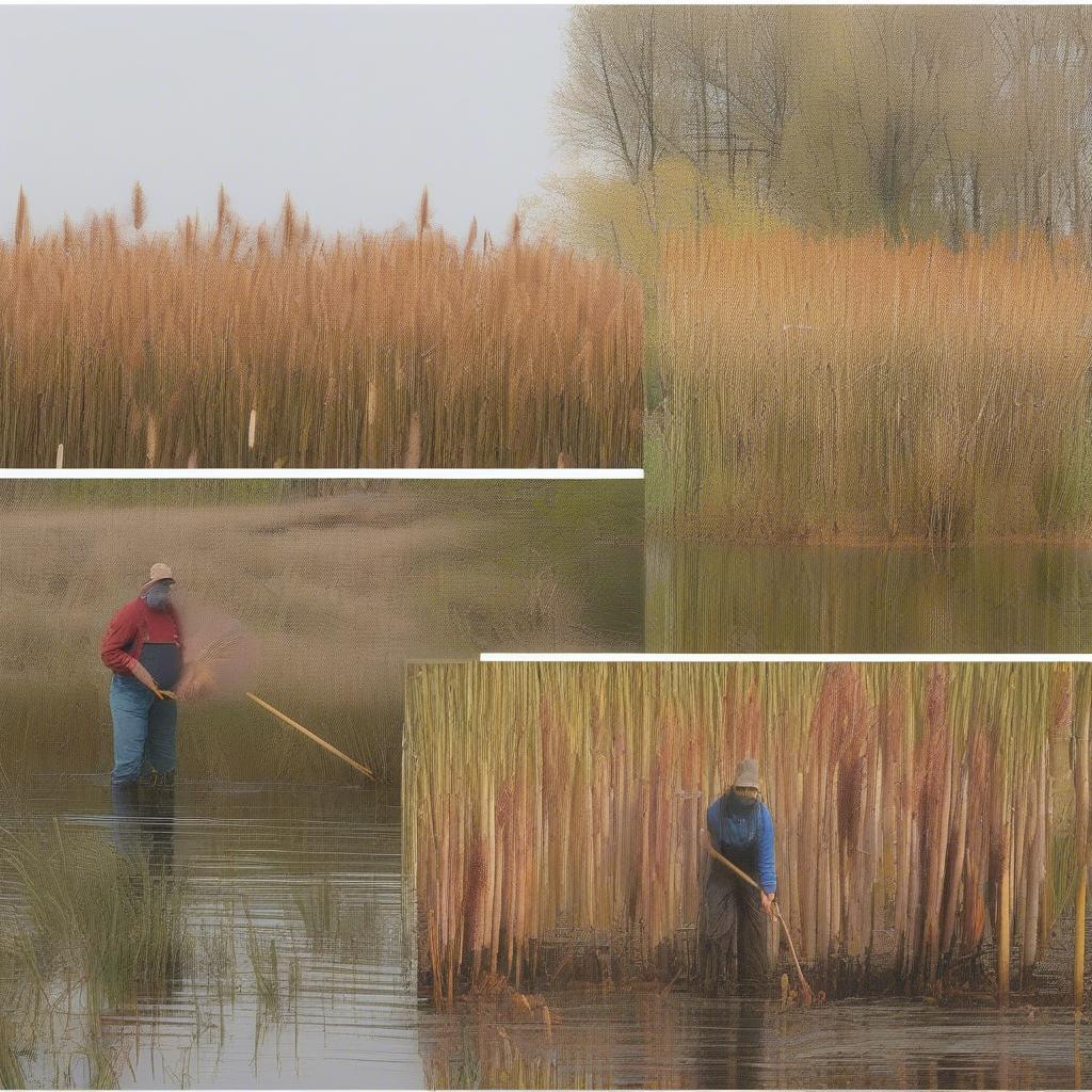 Cattail Harvesting Techniques for Weaving