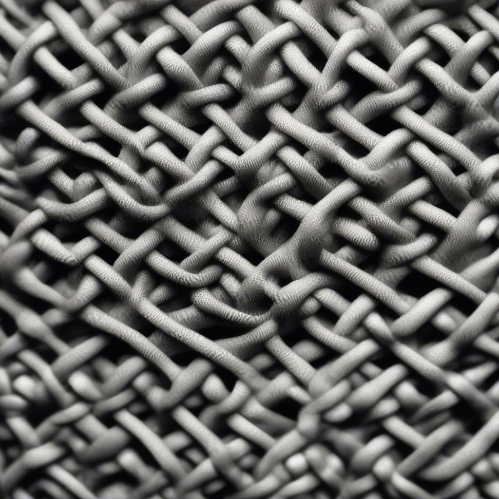 Close-up of the Celtic Weave Stitch