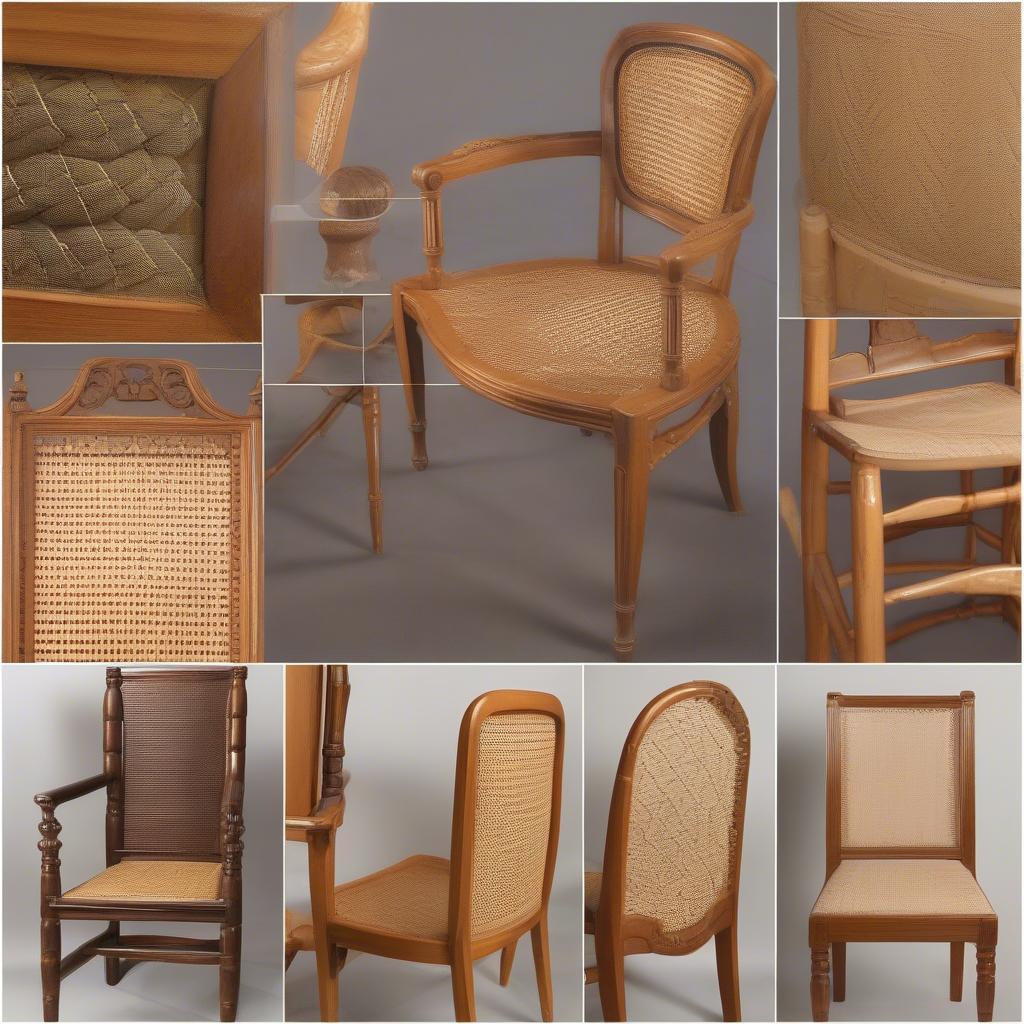 Examples of Different Chair Caning Styles