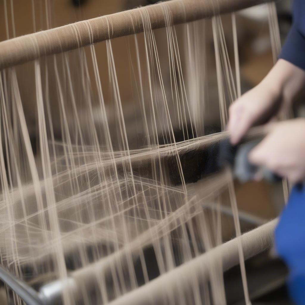 Preparing the Chair Frame for Weaving