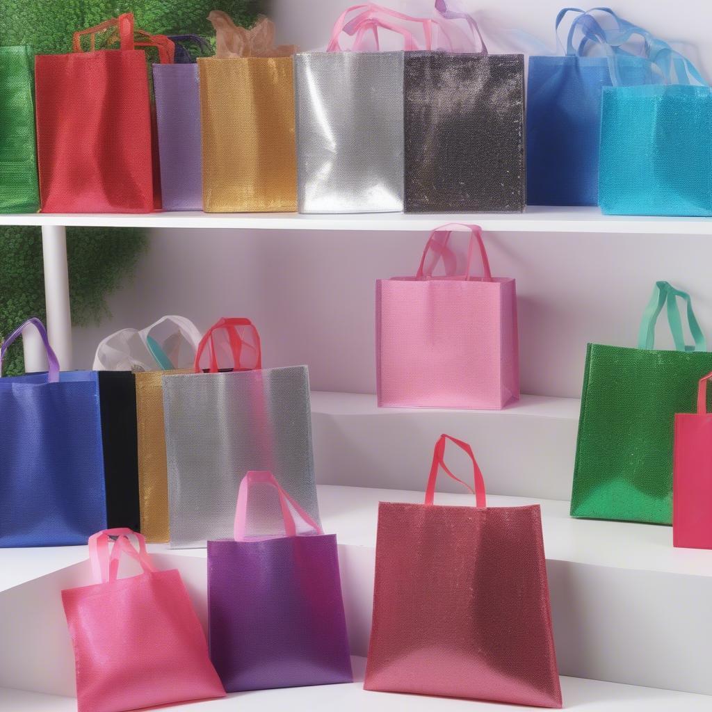 Variety of Cheap Glitter Non-Woven Bags