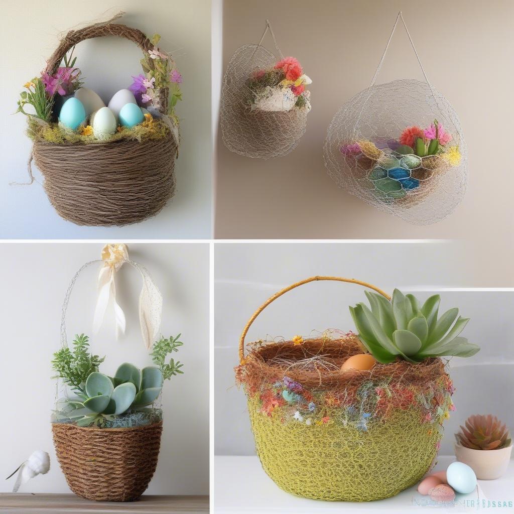 Creative Chicken Wire Basket Weaving Projects