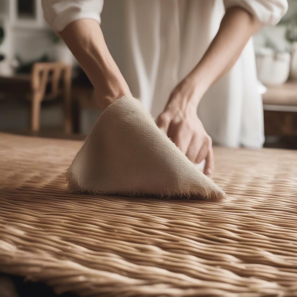 Cleaning a Wicker Dining Table Base