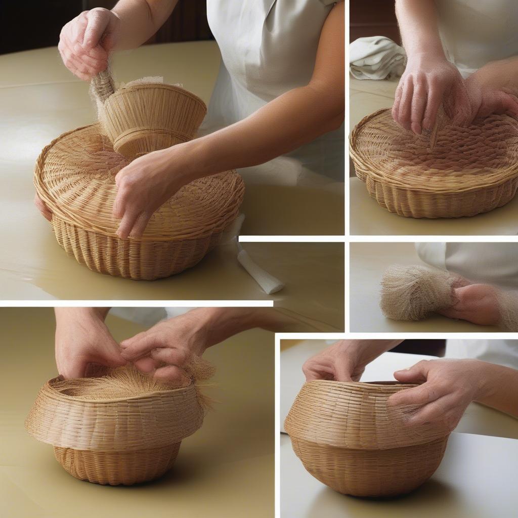 Cleaning and Maintaining a Basket Weave Centerpiece