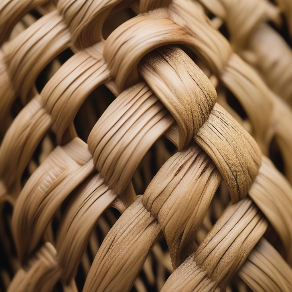 Close-up of Banana Weave Pattern on a Dining Chair