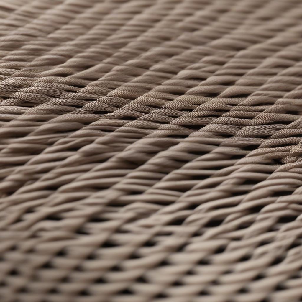 Close-up of the Woven Fabric on a Round Chair