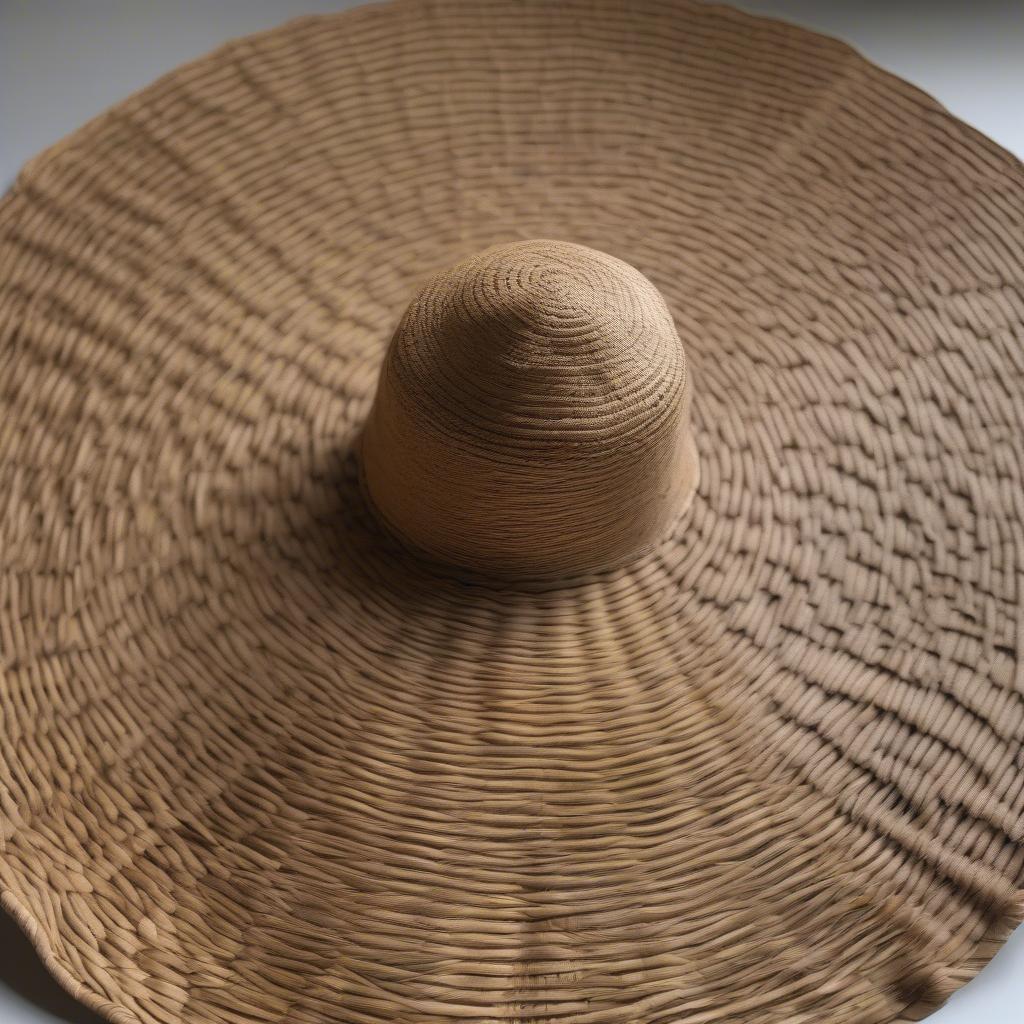 Forming the Brim of a Coconut Hat