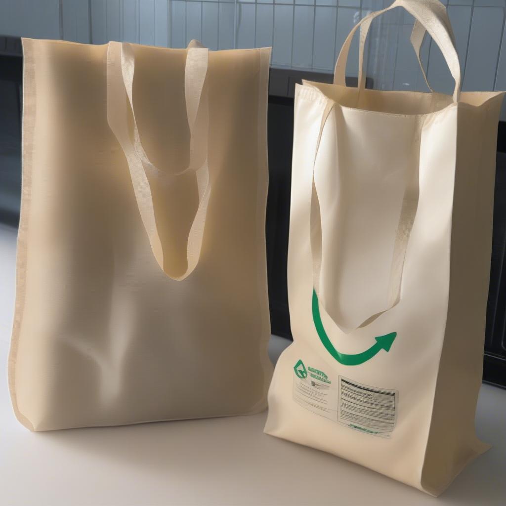 Comparing China Laminated Recyclable Non-Woven Bag with Plastic Bag