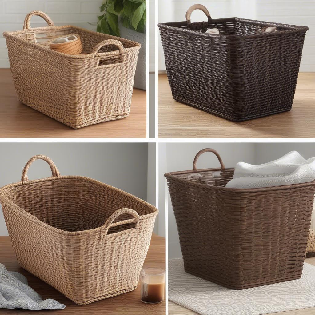 Comparing Sterilite, Wicker, and Rattan Baskets