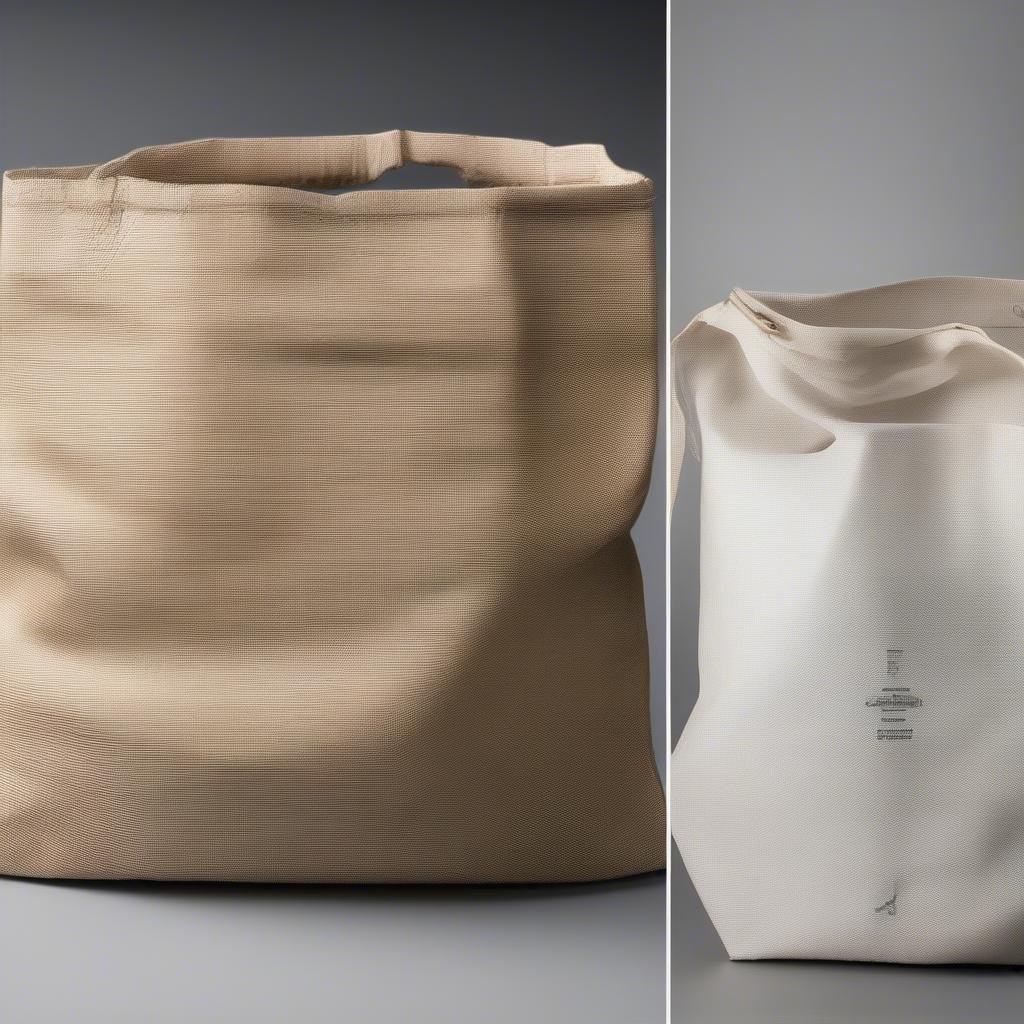 Comparing Woven Cloth Bag with Paper Bag