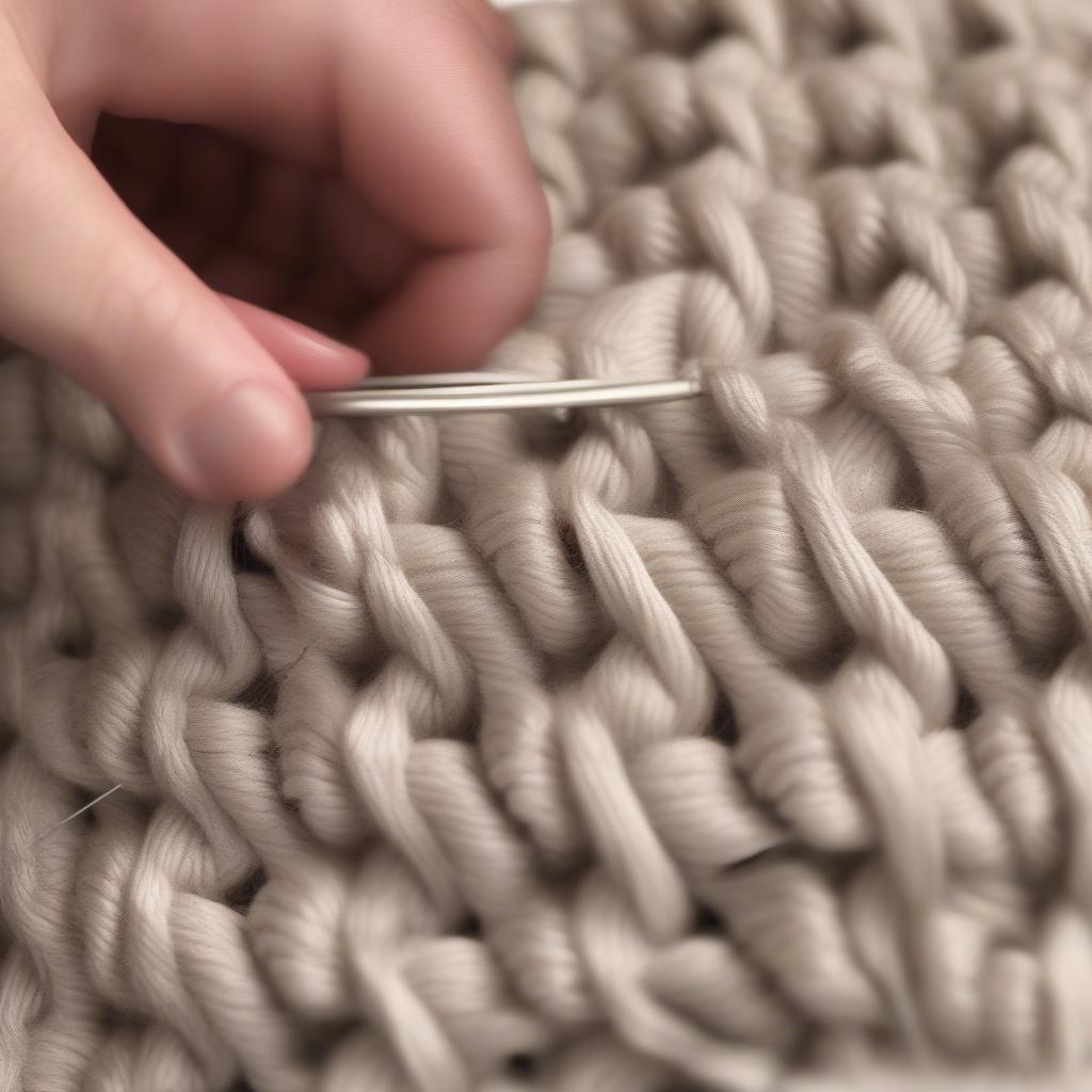 Crochet Basket Weave Stitch Steps