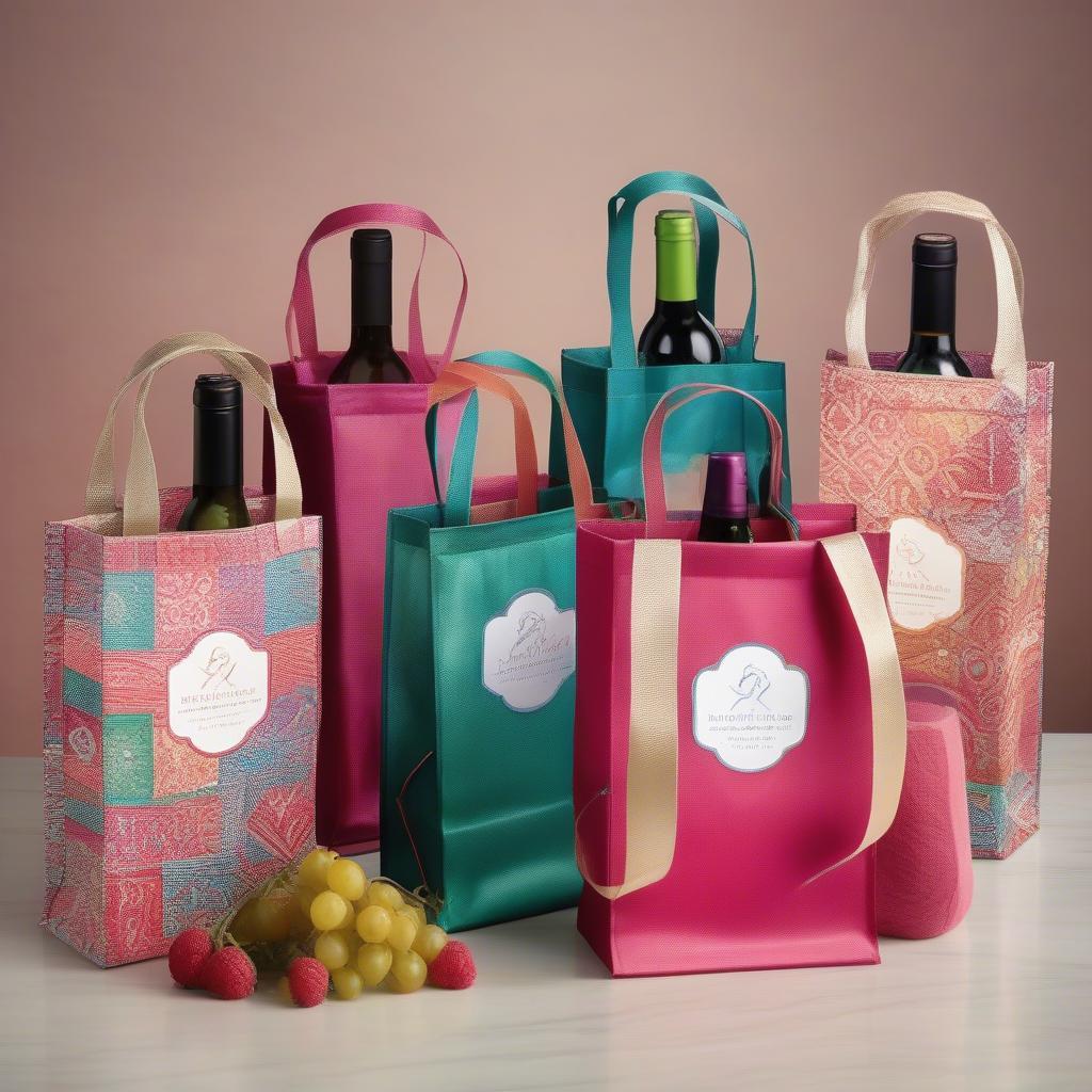 Custom Printed Non-Woven Wine Bags