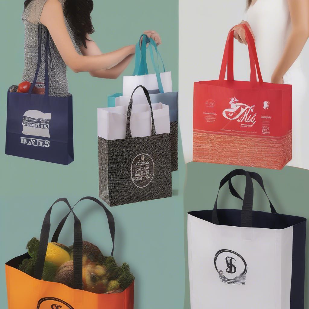 Custom Printed PP Woven Shopping Bags