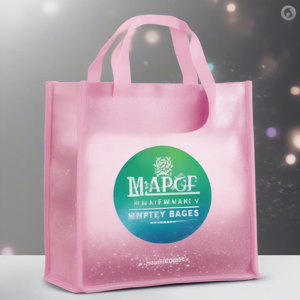 Customized Glitter Non Woven Bags with Logos