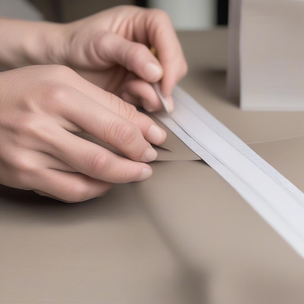 Cutting Paper Strips for a Woven Basket