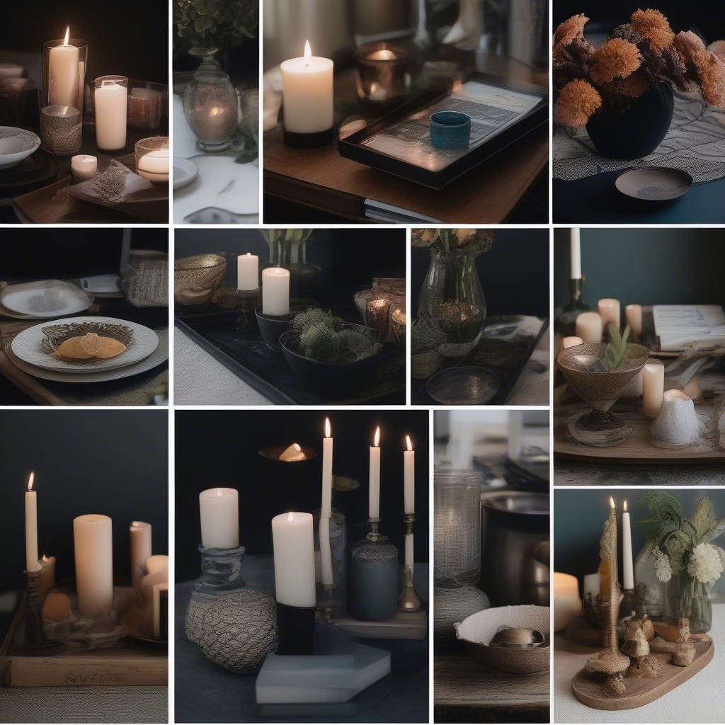 Dark Rectangle Cocktail Table Decor Ideas