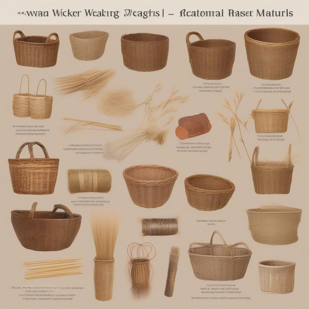 Various Basket Weaving Materials