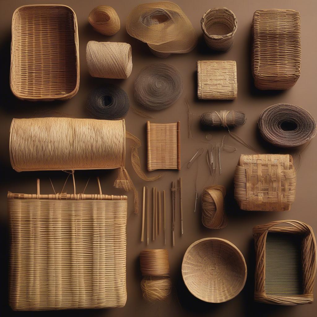 Different Basket Weaving Materials