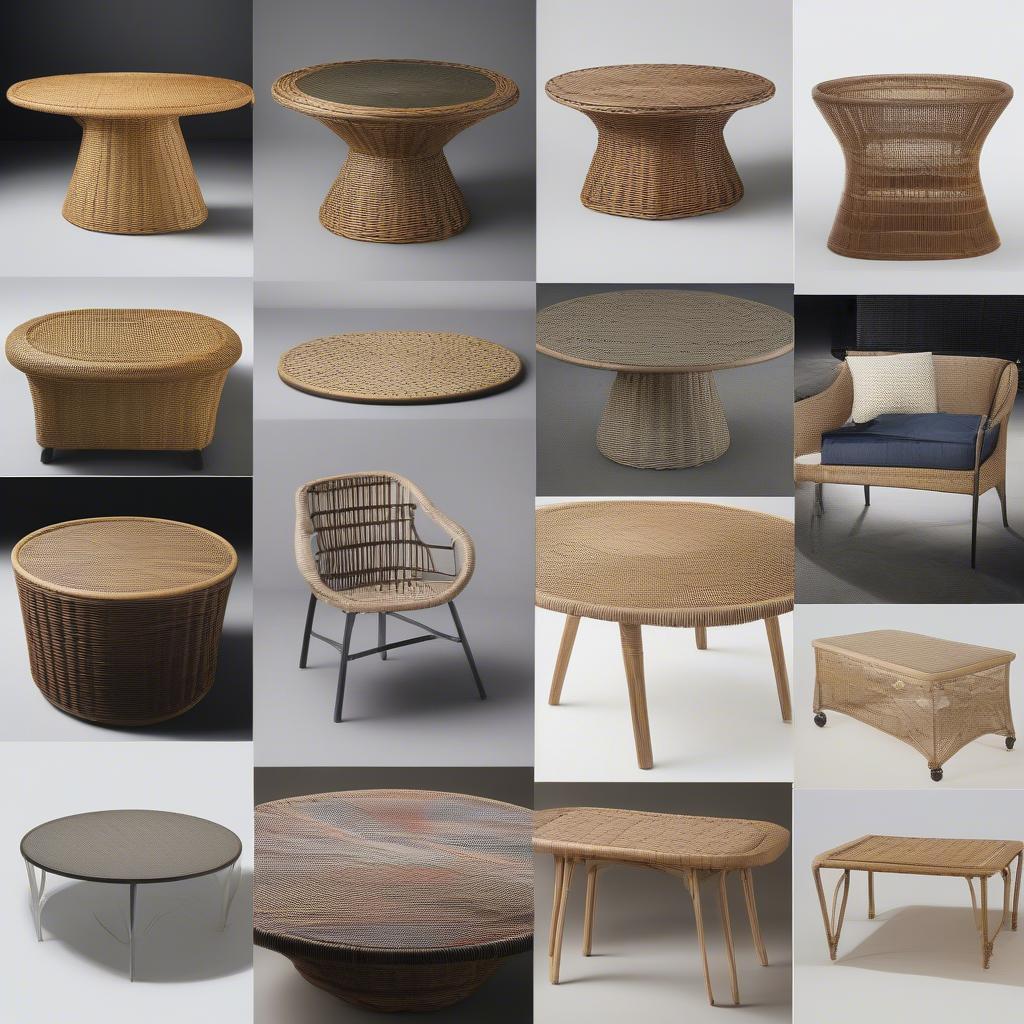 Different Shadow Weave Table Styles