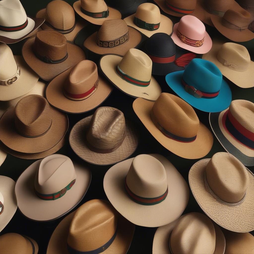 Different Types of Gucci Weave Hats: Straw, Fabric and Leather