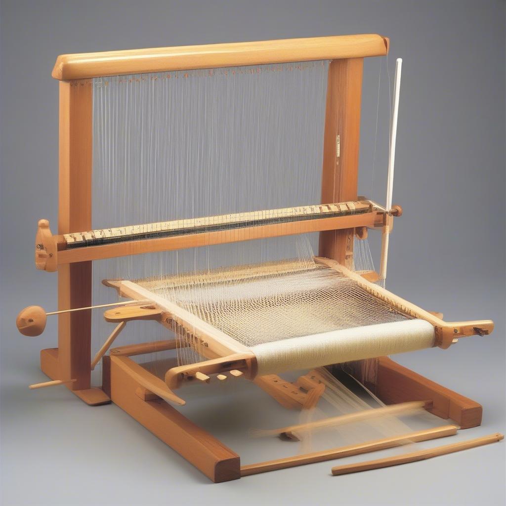 Various table top weaving looms, showcasing different sizes and features.